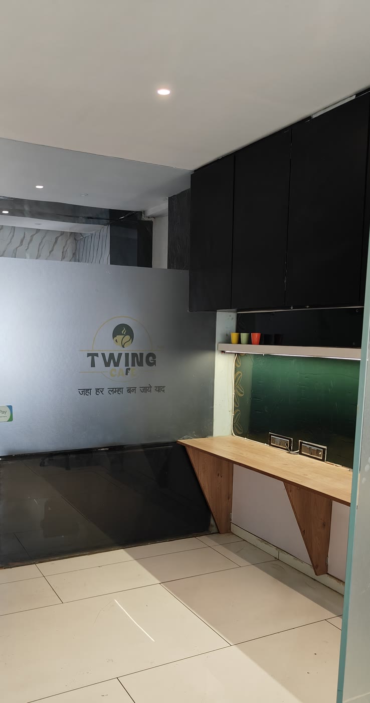 Twing Cafe corporate office pantry and reception area