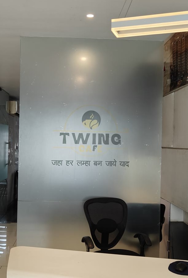 Twing Cafe corporate office reception desk