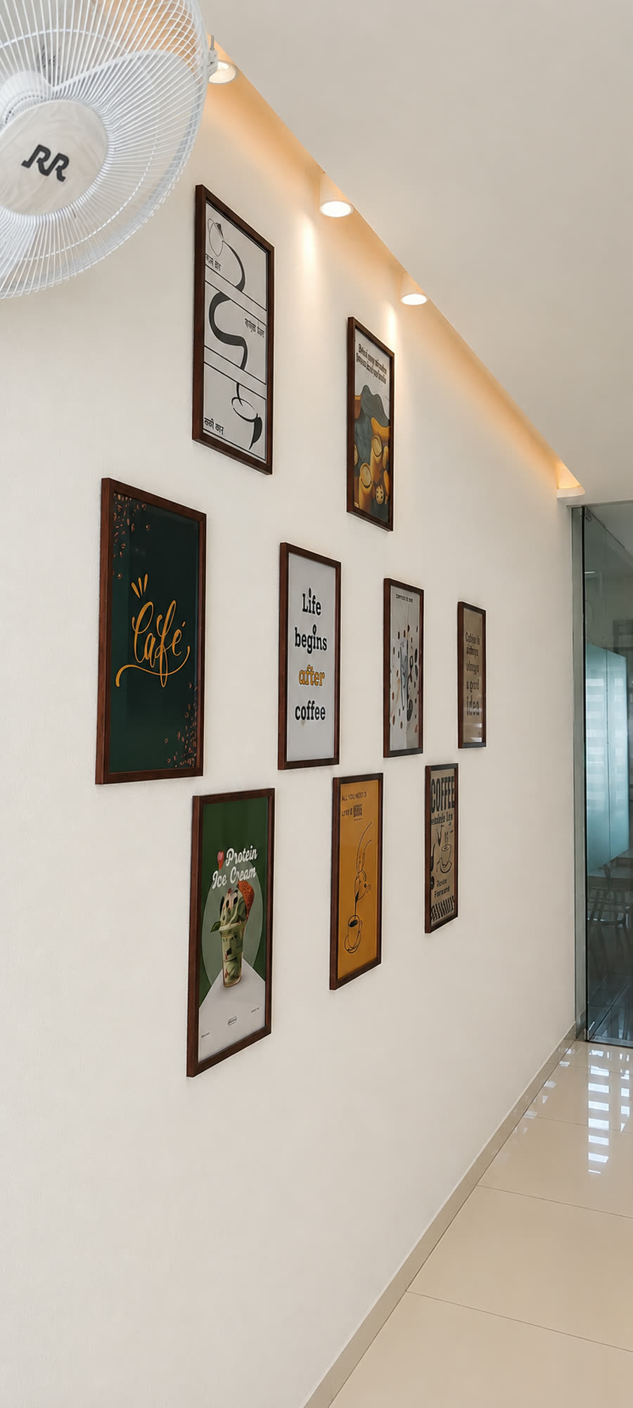 Twing Cafe corporate office cafe-culture wall art